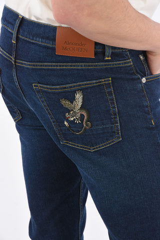 Slim Fit DRAGON Jeans with Belt Loops 16 Cm
