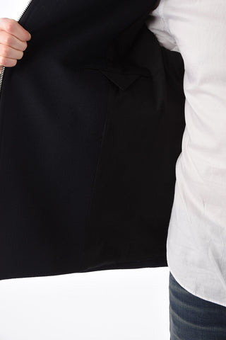 full zip double breasted peacot