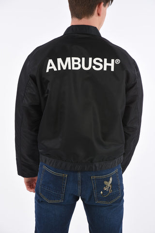 Cropped Jacket with Printed Logo