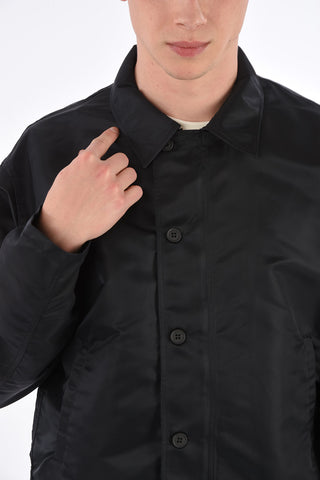 Cropped Jacket with Printed Logo