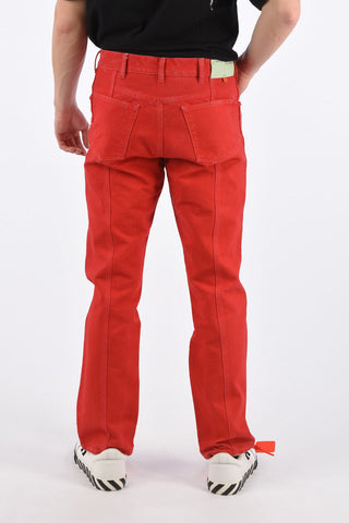 Jeans Straight Fit Effetto Vintage 20cm