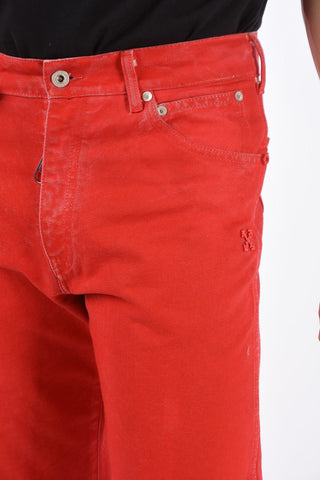 Jeans Straight Fit Effetto Vintage 20cm