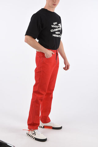 Jeans Straight Fit Effetto Vintage 20cm