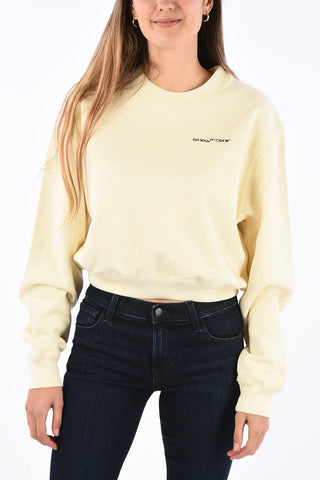 felpa girocollo Crop