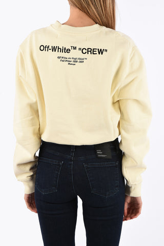 felpa girocollo Crop