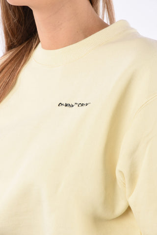 felpa girocollo Crop