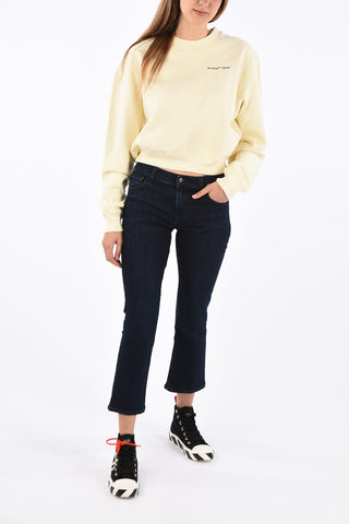 felpa girocollo Crop