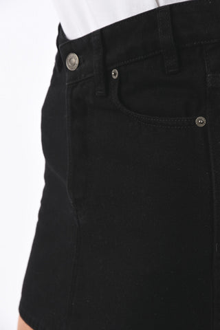 High Waist Denim Mini Skirt
