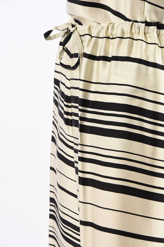 bayadere striped PUVIS BIS drawstring waist palazzo  pants