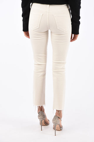 frayed Mid-rise waist THE RASCAL slim fit jeans
