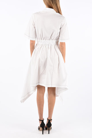 Asymmetric shirtdress with Side Pockets