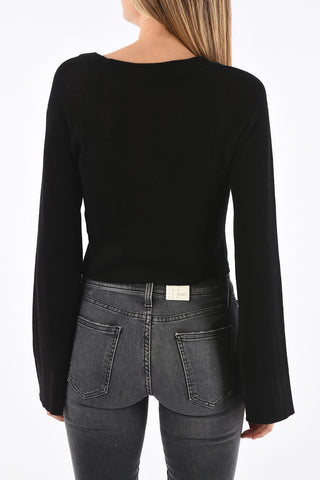 Silk And Cotton Crop Sweater