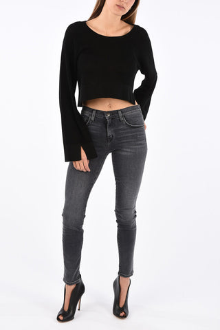 Silk And Cotton Crop Sweater