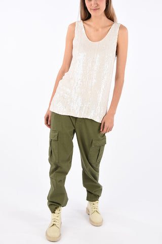 sequined GUGHI oversized top