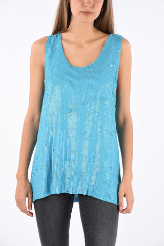 top GILK con paillettes
