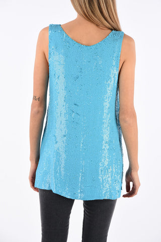 top GILK con paillettes