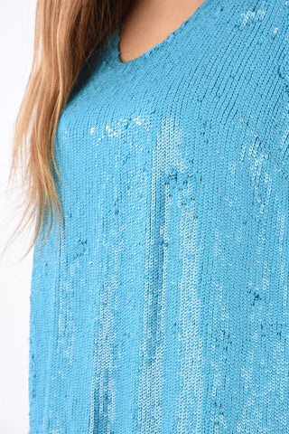 top GILK con paillettes