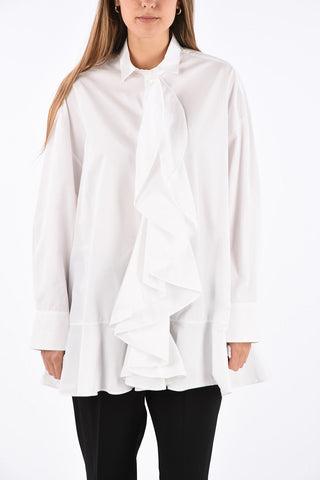 ruffle front shirt