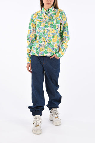 Floral Printed Button Down Shirt