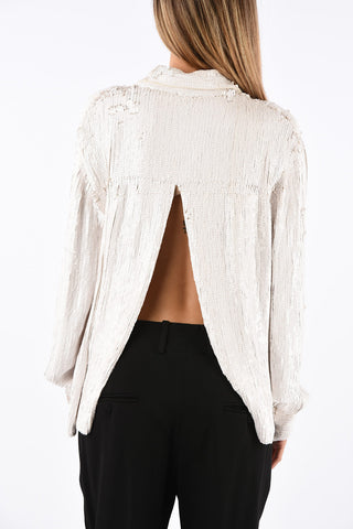 Sequined Open Back Jacket