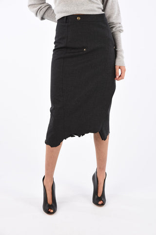 Vintage Effect asymmetrical skirt