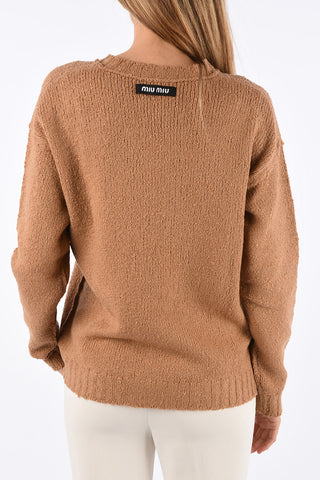 v-neck sweater with Bow