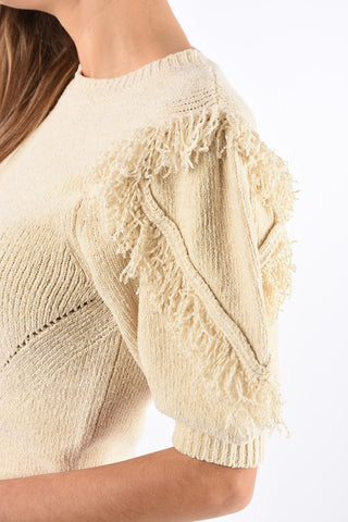 Silk fringed NOOR sweater