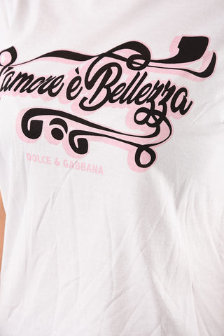 printed l'amore è bellezza t-shirt