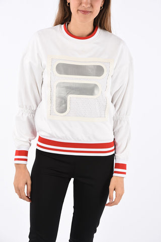 Openwork back ERIKA crew-neck sweatshirt