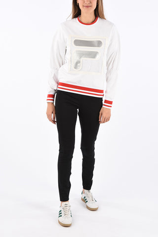 Openwork back ERIKA crew-neck sweatshirt