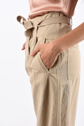 high-rise waist palazzo capri pants with belt