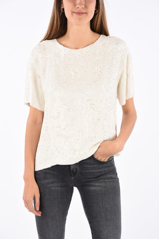 top GILK con paillettes