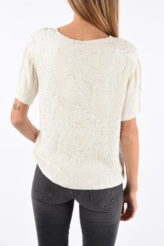 top GILK con paillettes