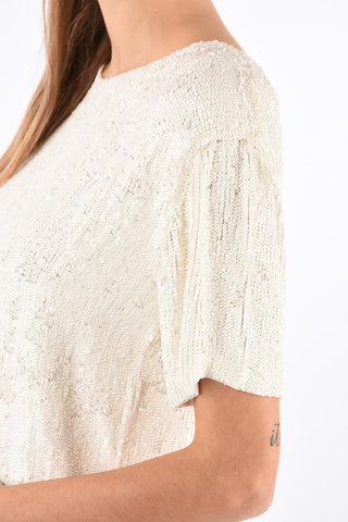 top GILK con paillettes