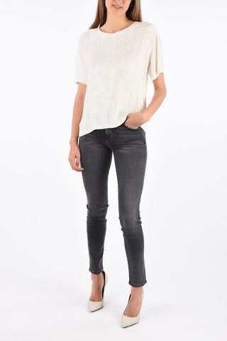 top GILK con paillettes