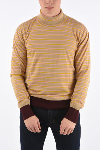 Striped Turtleneck Sweater