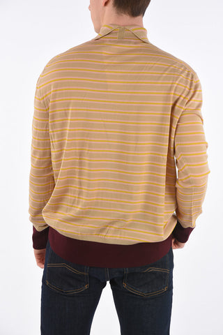 Striped Turtleneck Sweater