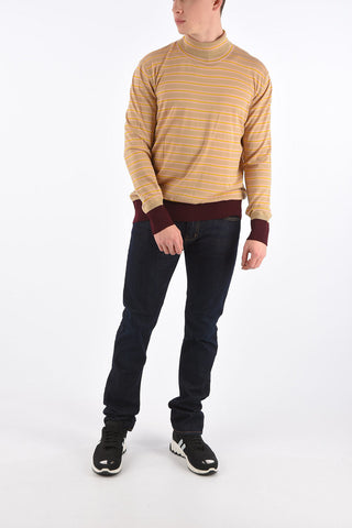 Striped Turtleneck Sweater