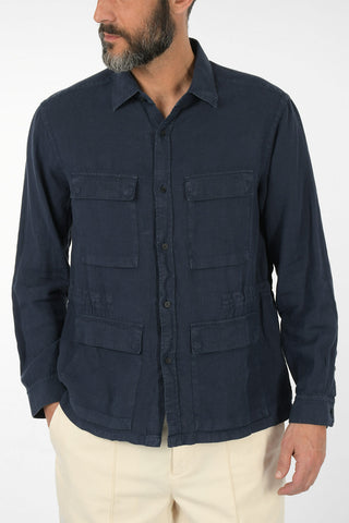 ZZEGNA Linen Safari Shirt