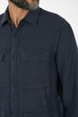ZZEGNA Linen Safari Shirt