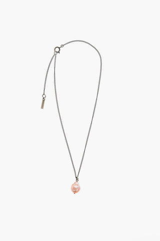 Silver Pearl Pendant Necklace