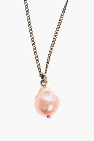 Silver Pearl Pendant Necklace
