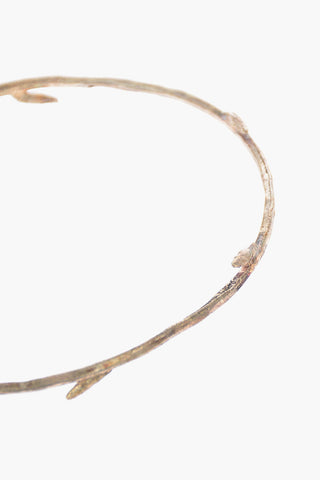 Silver BRANCH BUDS Bangle Bracelet