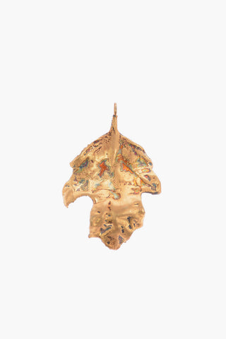 Pendente in argento a Forma di Foglia