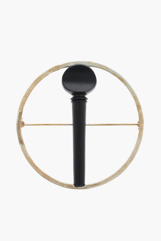 Silver Circle Brooch