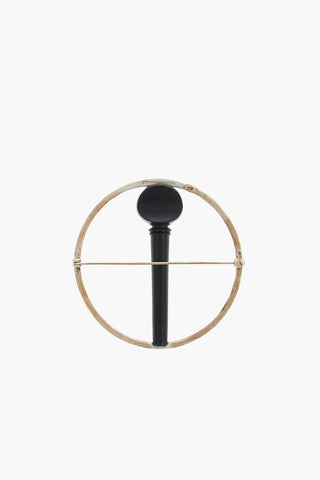 Silver Circle Brooch