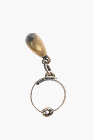 Silver LOCKING PEARL Ring