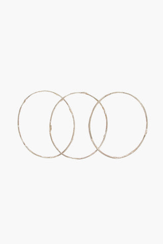 Silver BRANCH BUDS 3 Bracelets Set