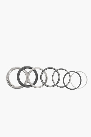 Silver 7 Rings Set