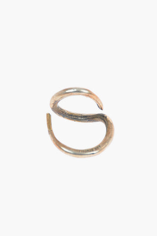 Silver Organic Clip Ring
